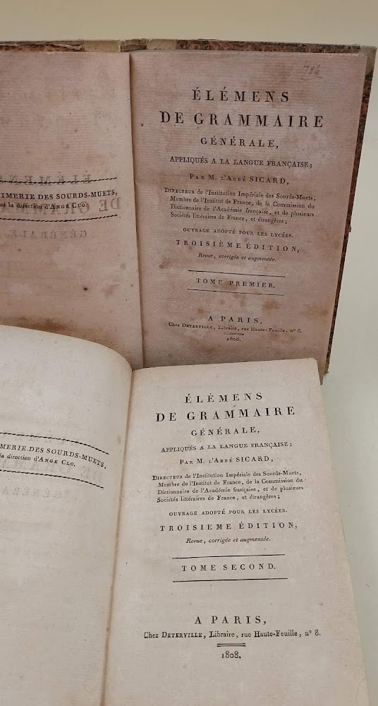 ELEMENS DE GRAMMAIRE GENERALE APPLIQUES A LA LANGUE FRANCAISE -2 …