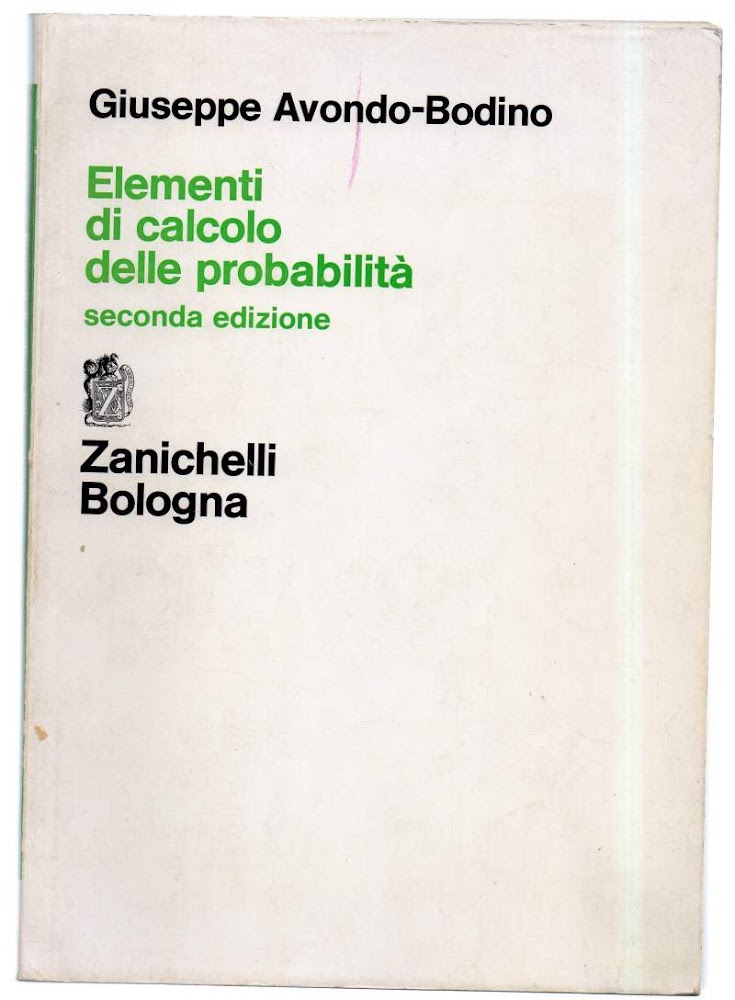 ELEMENTI DI CALCOLO DELLE PROBABILITA'