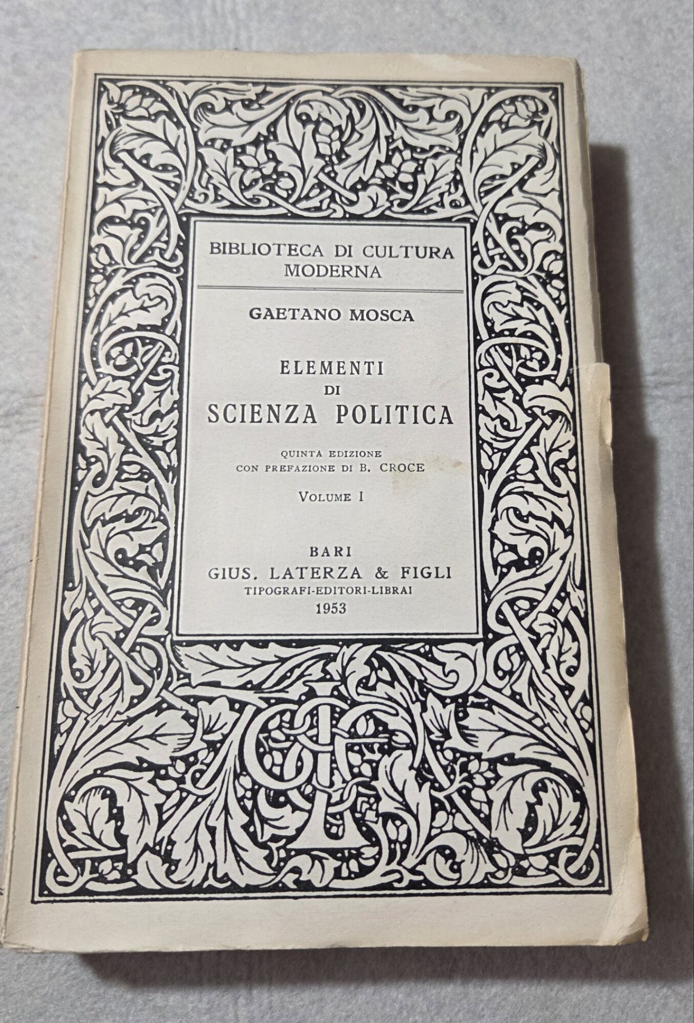 Elementi di Scienza Politica - Volume I'