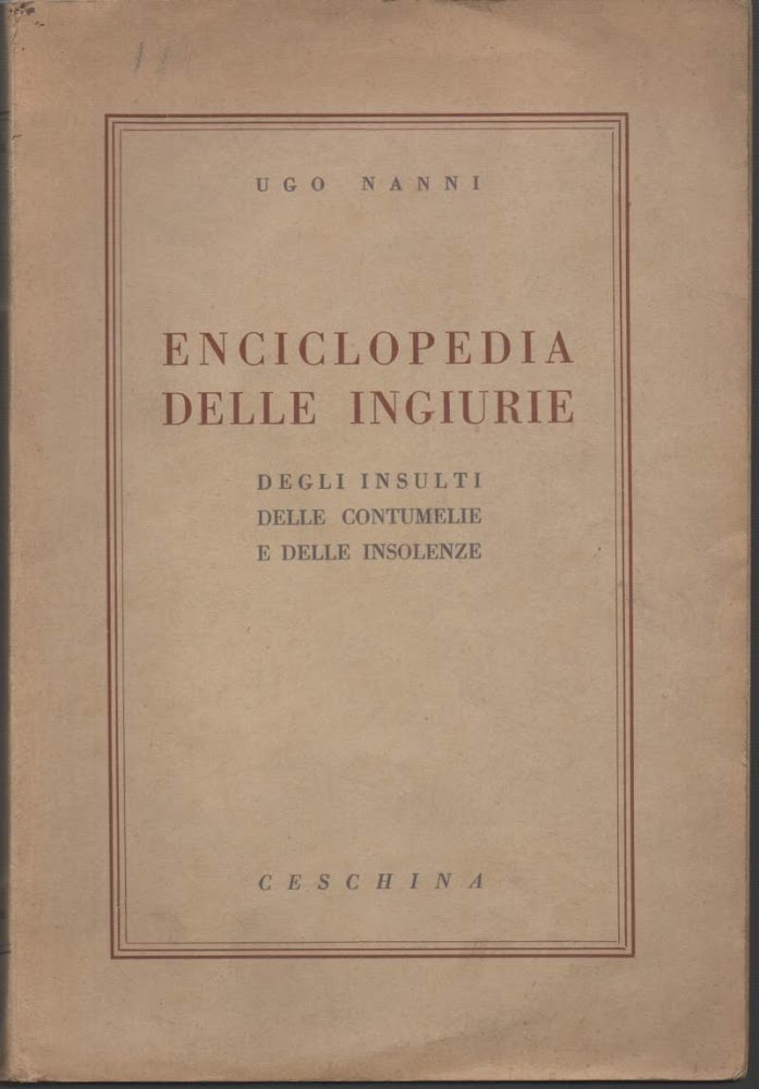 ENCICLOPEDIA DELLE INGIURIE (1953)