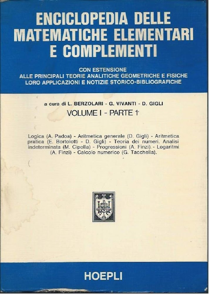 ENCICLOPEDIA DELLE MATEMATICHE ELEMENTARI