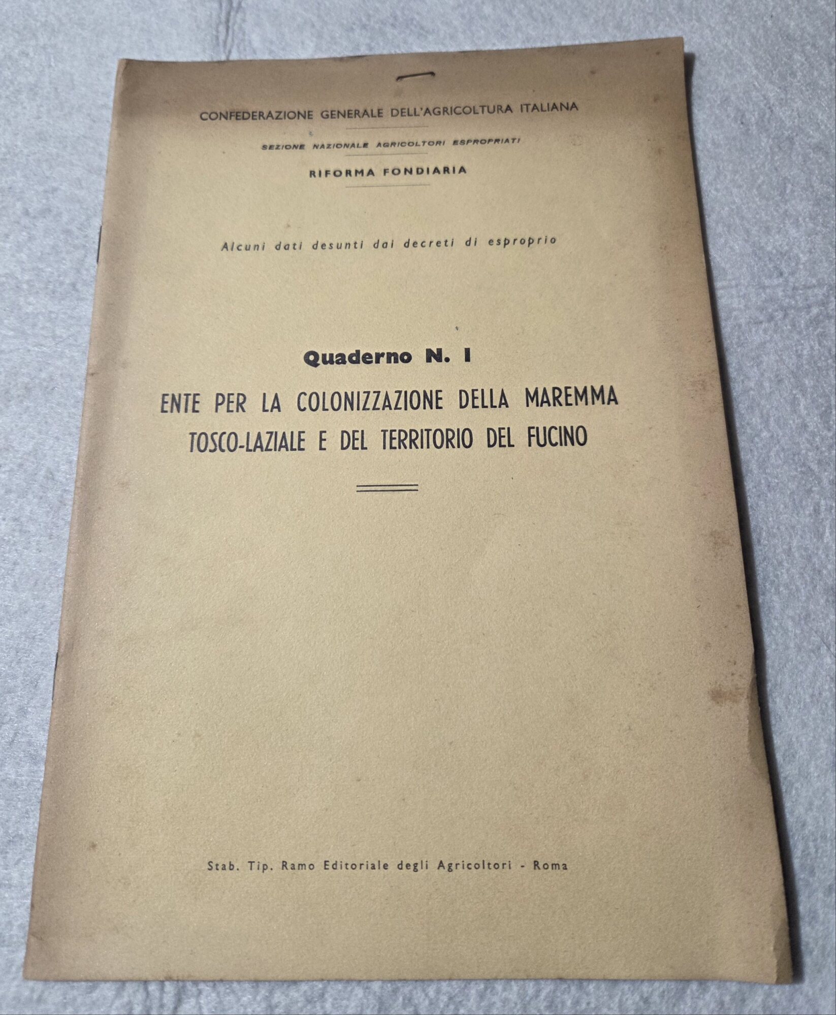 Ente per la colonizzazione della Maremma Tosco-Laziale e del Fucino