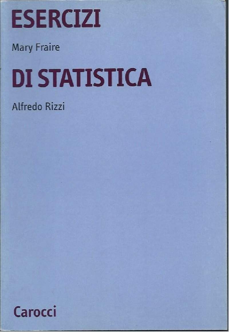 ESERCIZI DI STATISTICA