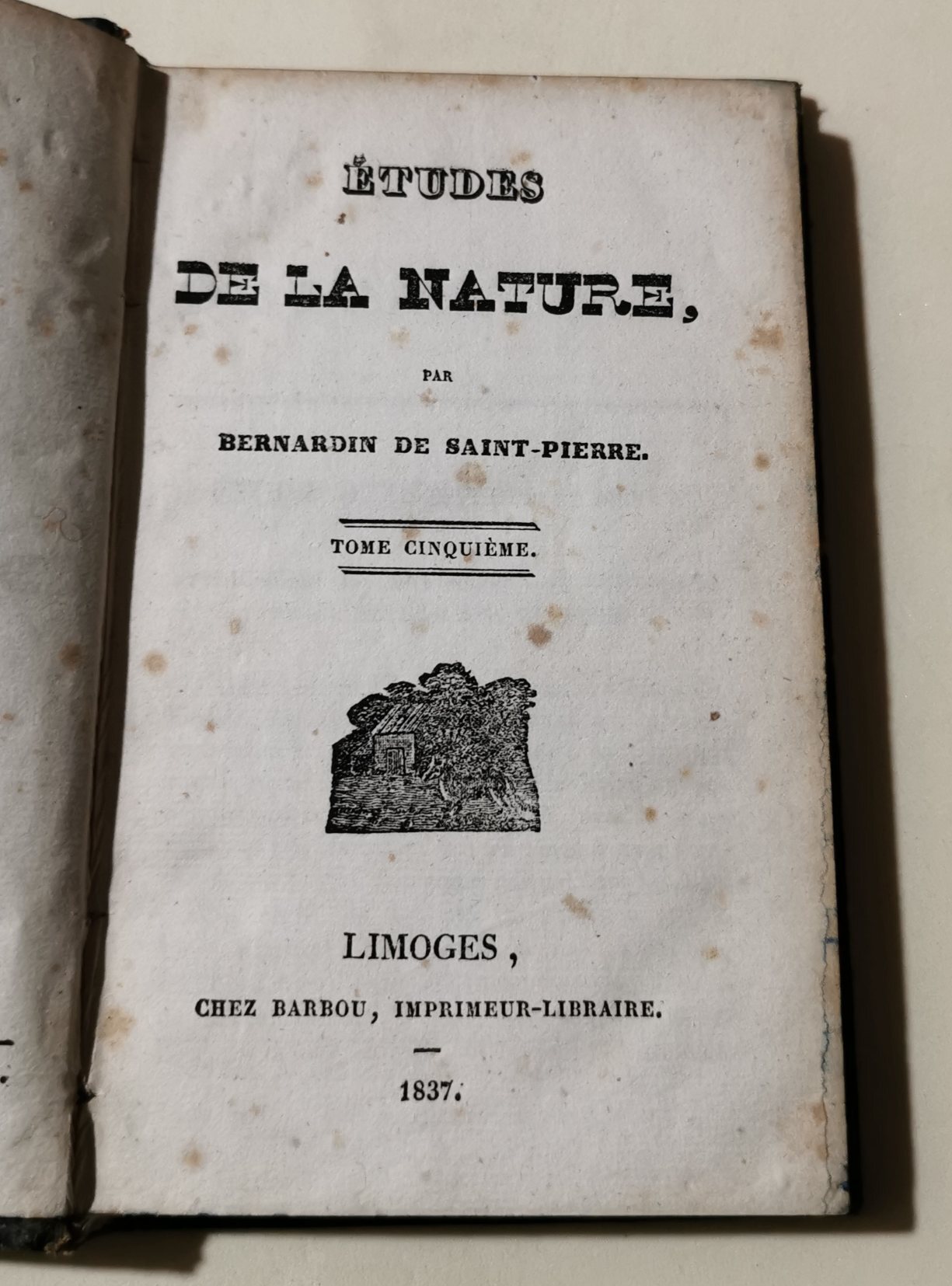 Etudes de la nature - Tome cinquieme