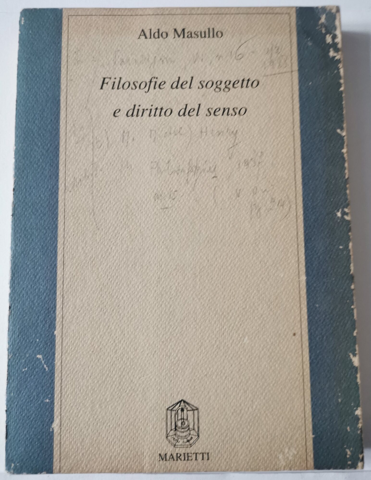 Filosofia del soggetto e diritto del senso