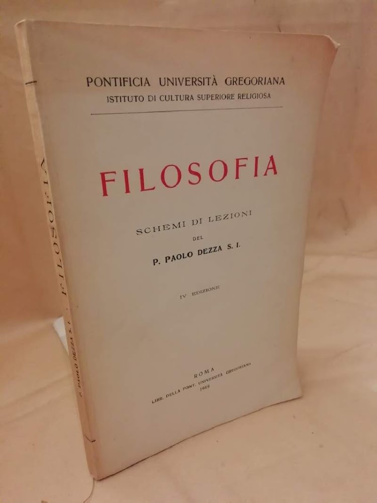 FILOSOFIA schemi di lezioni (1949)