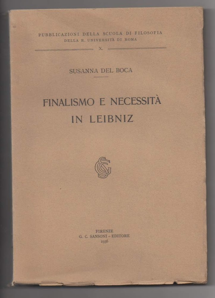 FINALISMO E NECESSITA' IN LEIBNIZ (1936)