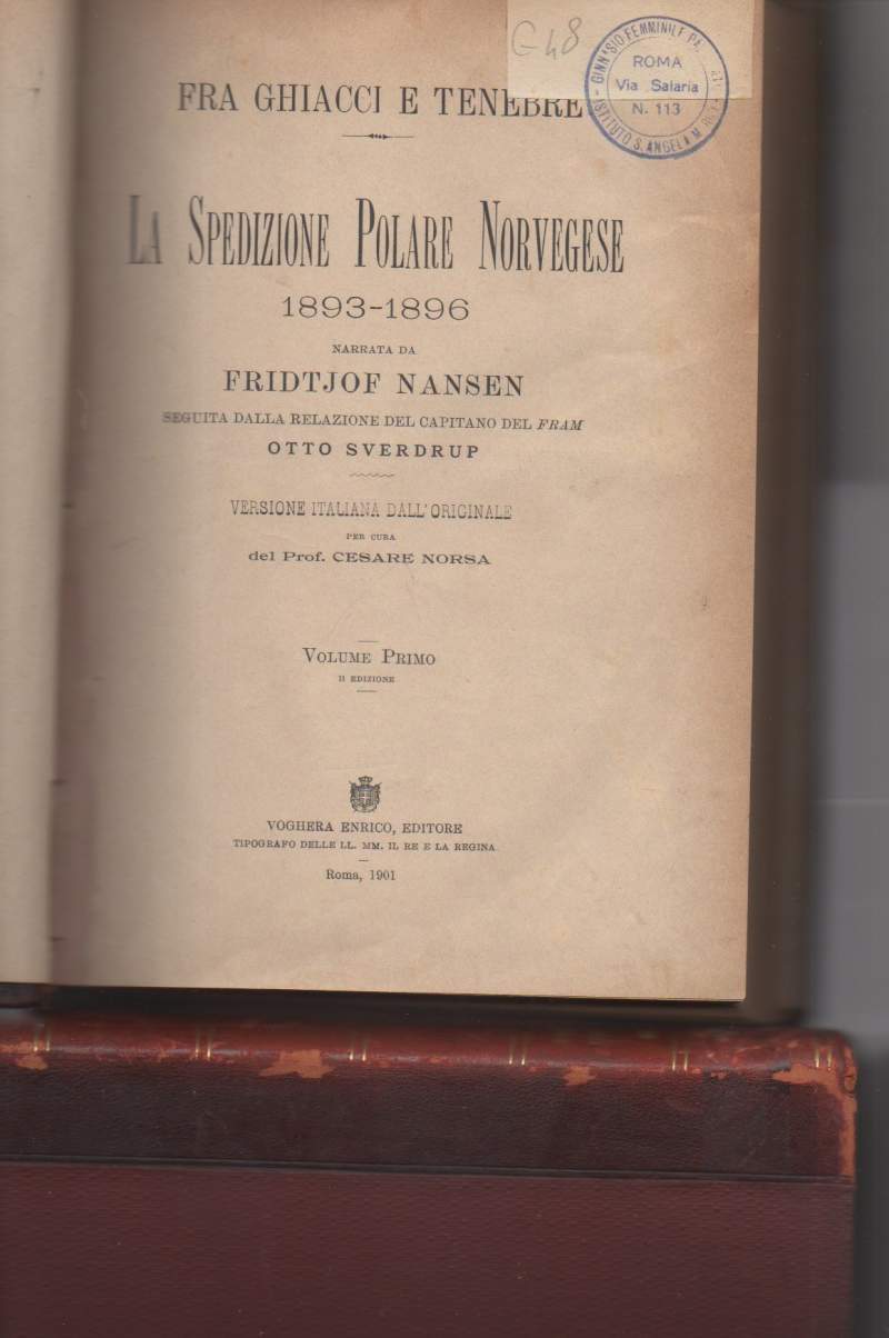 FRA GHIACCI E TENEBRE La Spedizione Polare Norvegese 1893 - …