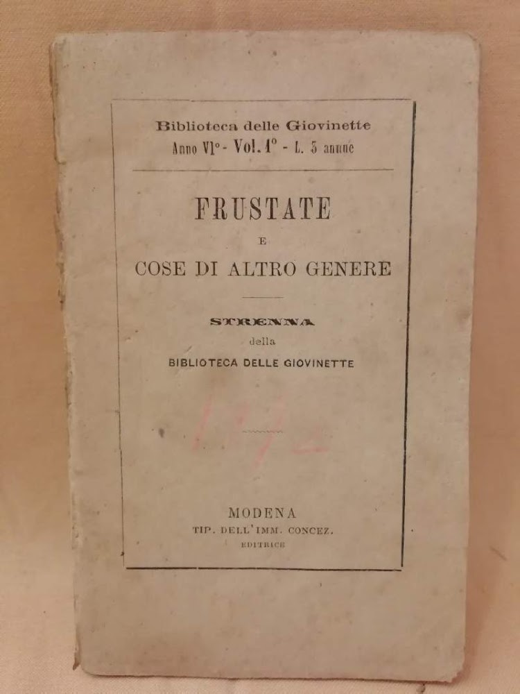 FRUSTATE E COSE DI ALTRO GENERE(1871)