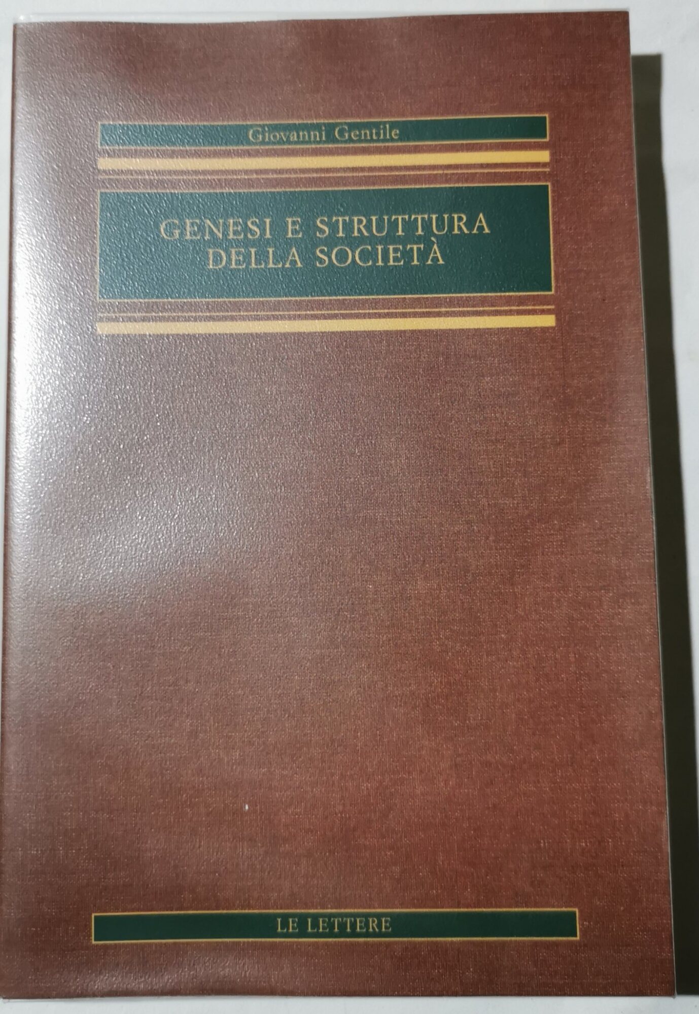 Genesi e struttura della societa'