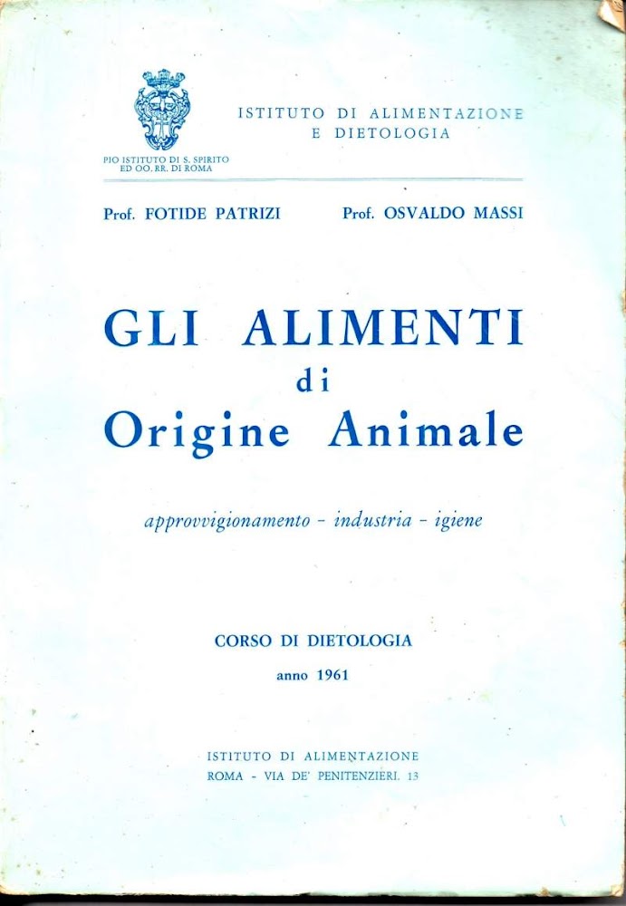 GLI ALIMENTI DI ORIGINE ANIMALE