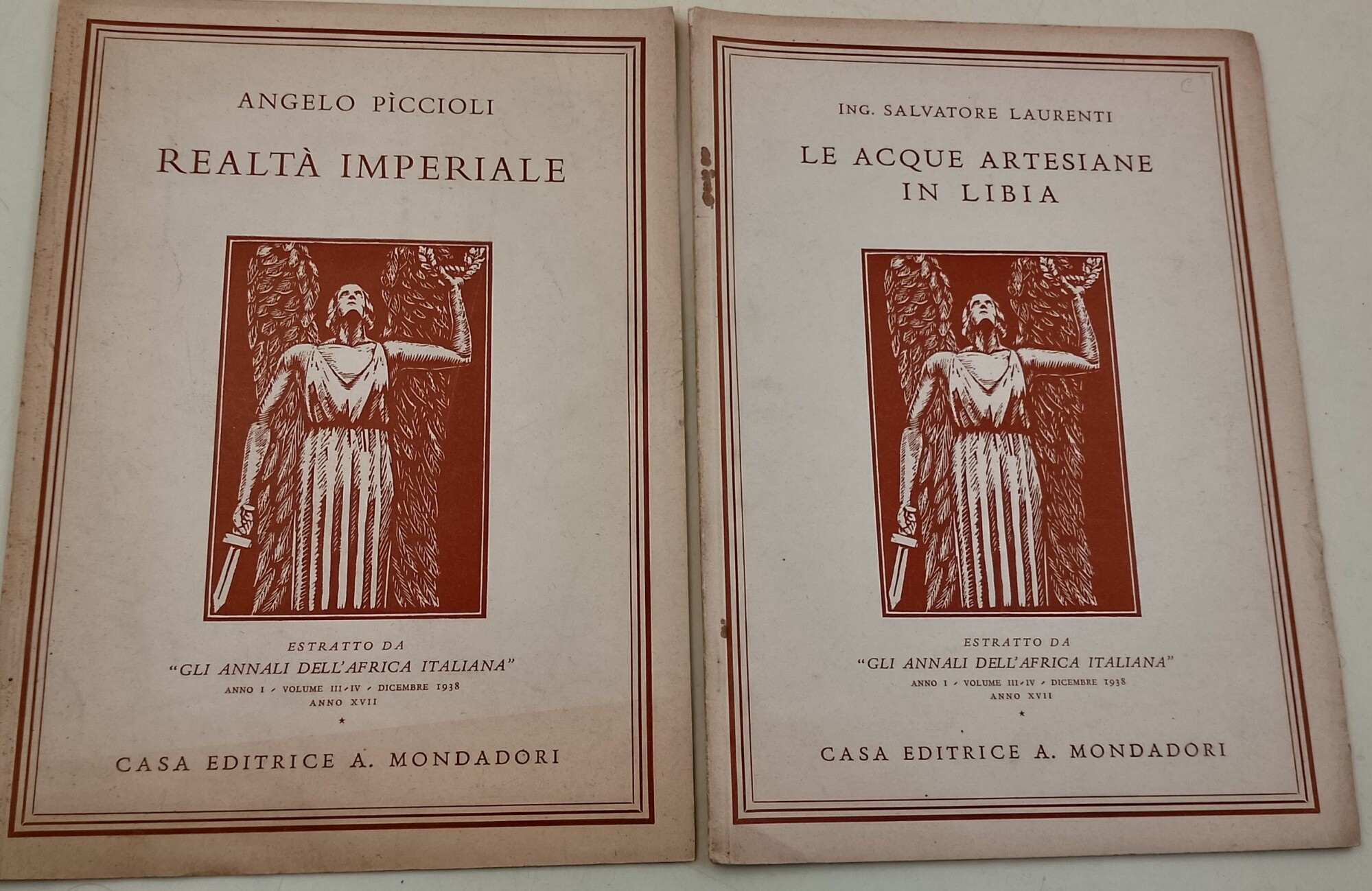 Gli annali dell'Africa Italiana-estratt: - Realta' Imperiale-/ Le acque artesiane …