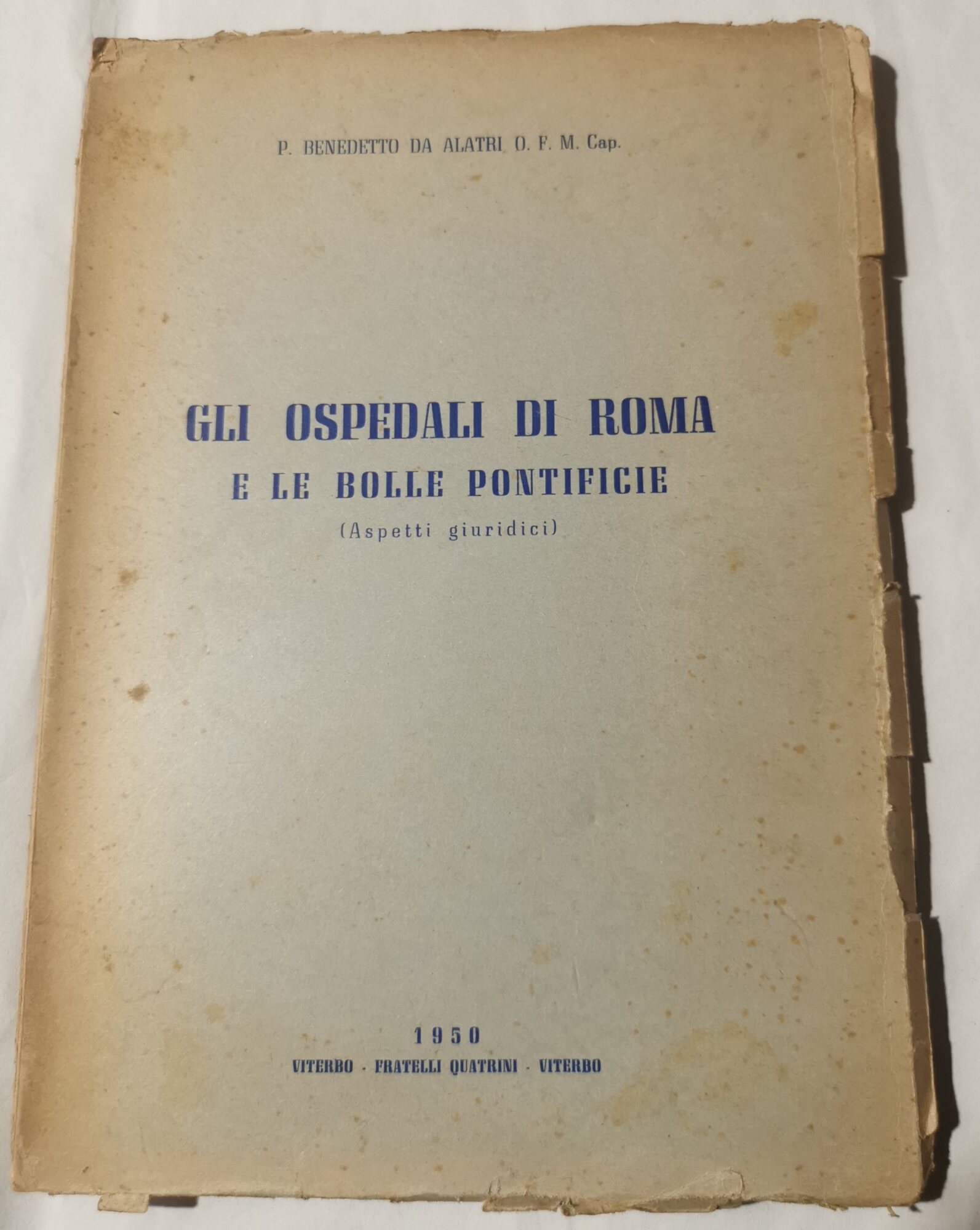Gli ospedali di Roma e le Bolle Pontificie ( aspetti …