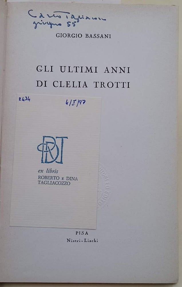 GLI ULTIMI ANNI DI CLELIA TROTTI(1955)