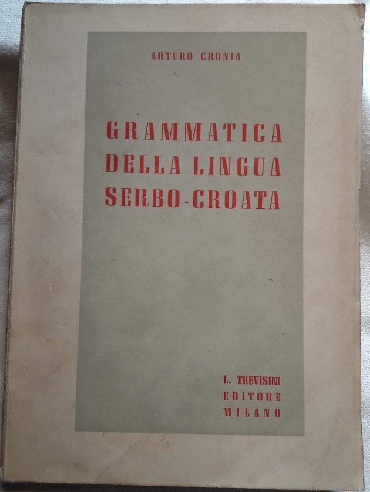 GRAMMATICA DELLA LINGUA SERBO-CROATA(1959)
