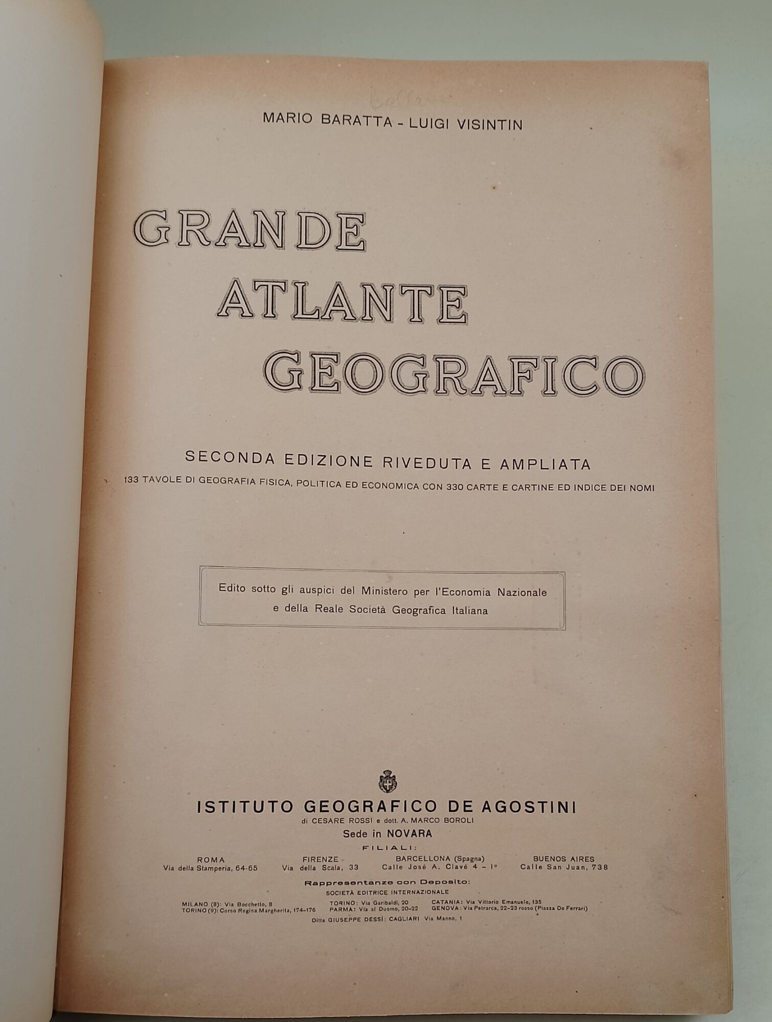 Grande Atlante Geografico-seconda edizione riveduta e ampliata