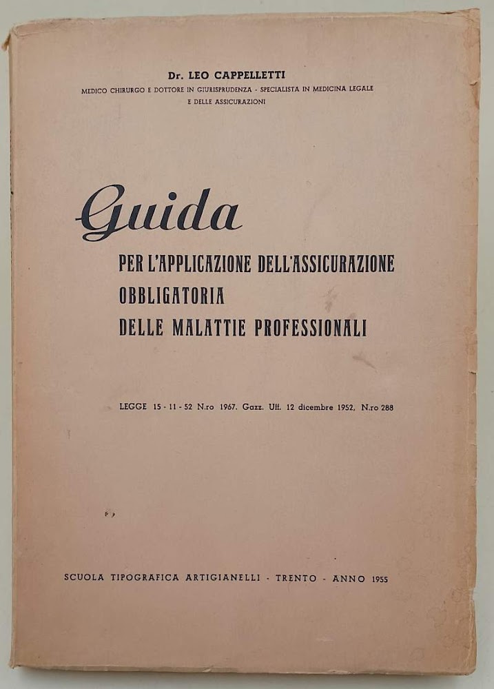 GUIDA PER L'APPLICAZIONE DELL'ASSICURAZIONE OBBLIGATORIA DELLE MALATTIE PROFESSIONALI