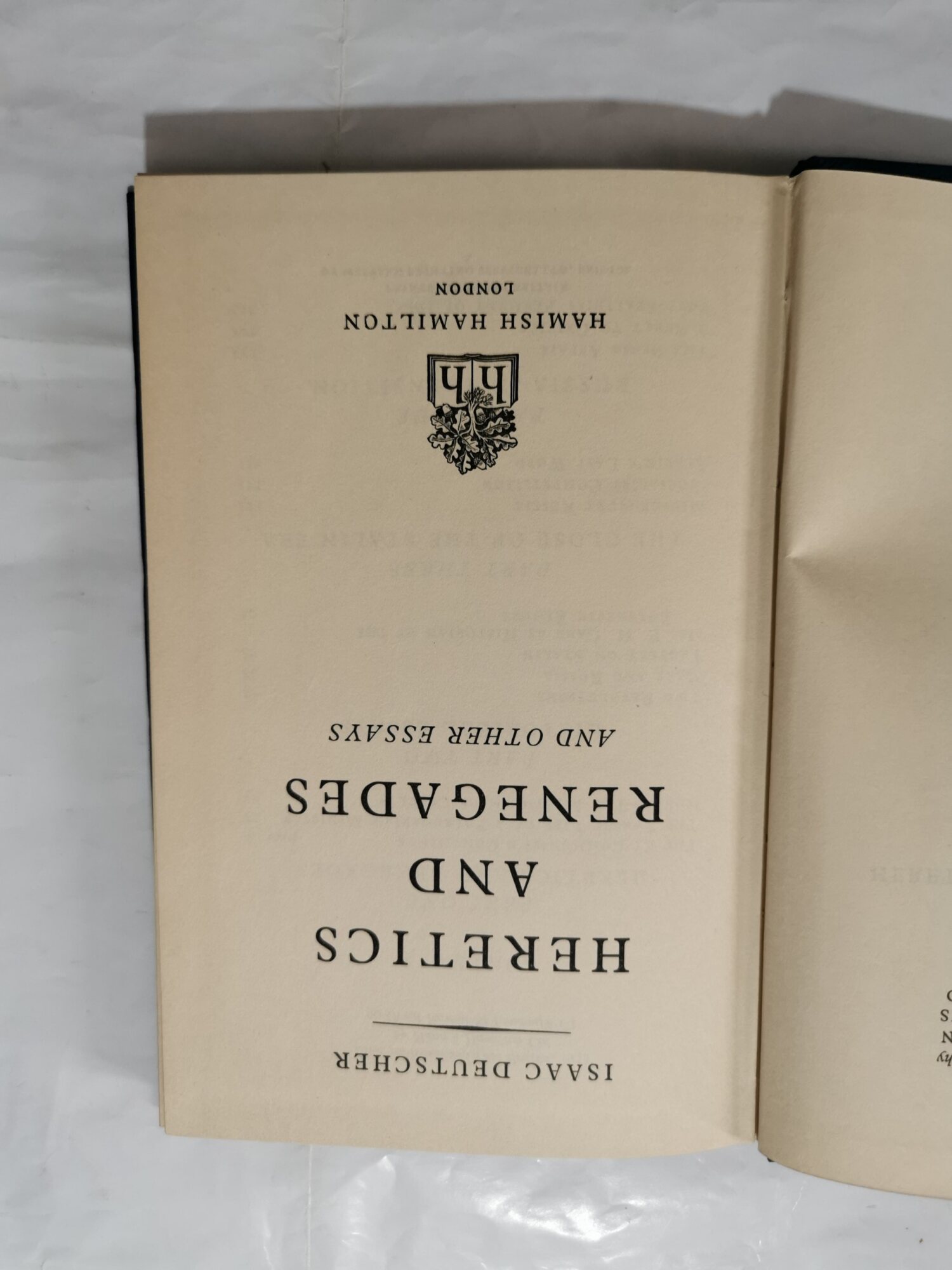 Heretics and renegades and other essays