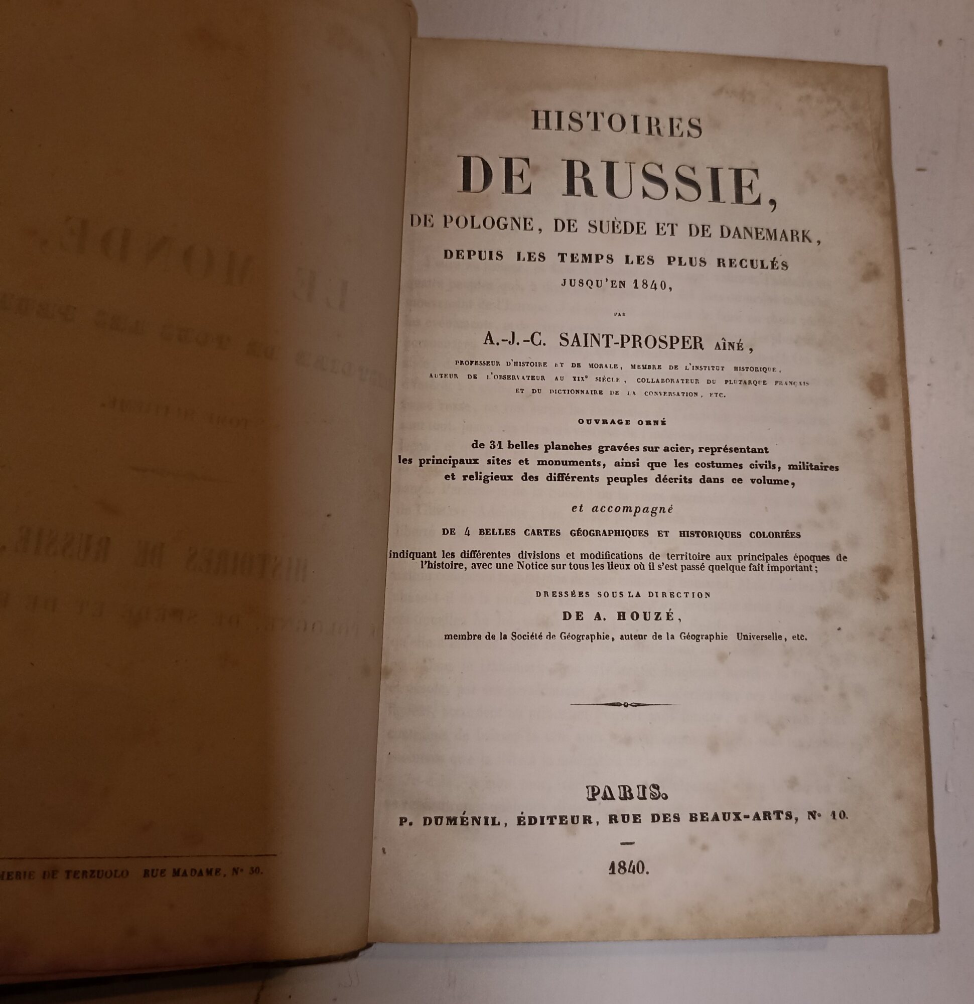 Histoires de Russie, de Pologne, de Suède et de Danemark …
