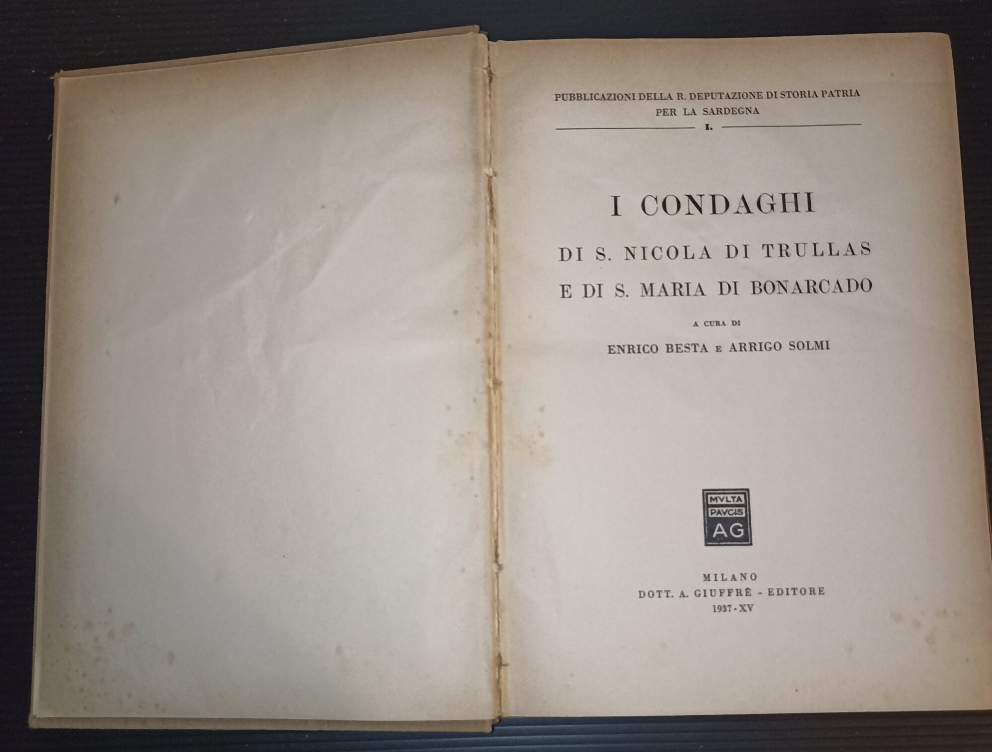 I Condaghi di S. Nicola di Trullas e di S. …