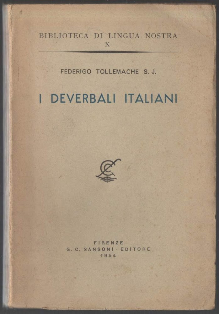 I DEVERBALI ITALIANI (1954)