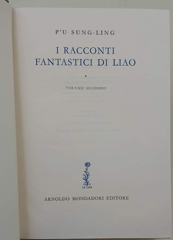 I RACCONTI FANTASTICI DI LIAO- VOL II(1957)