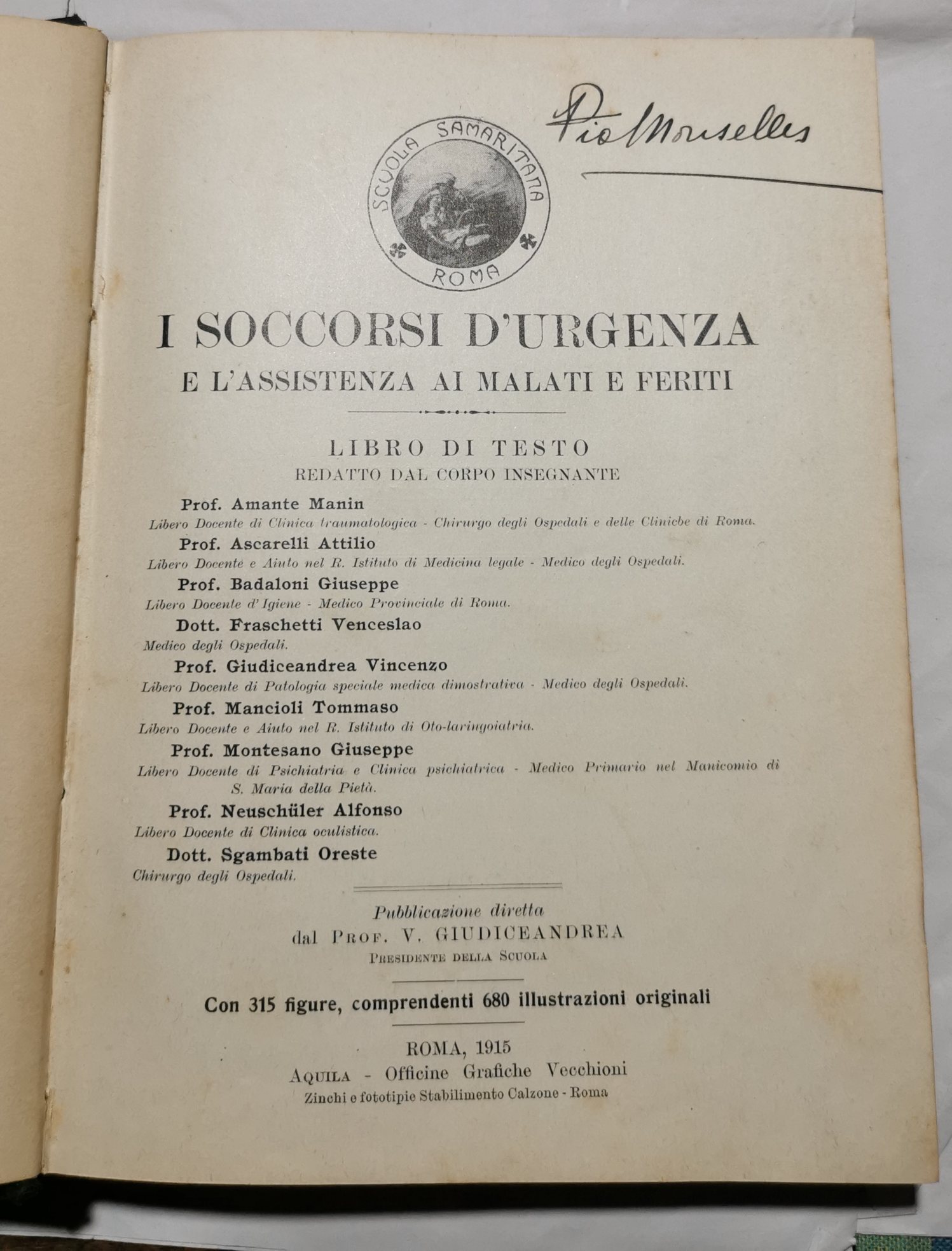I soccorsi d'urgenza e l'assistenza ai malati e ai feriti …