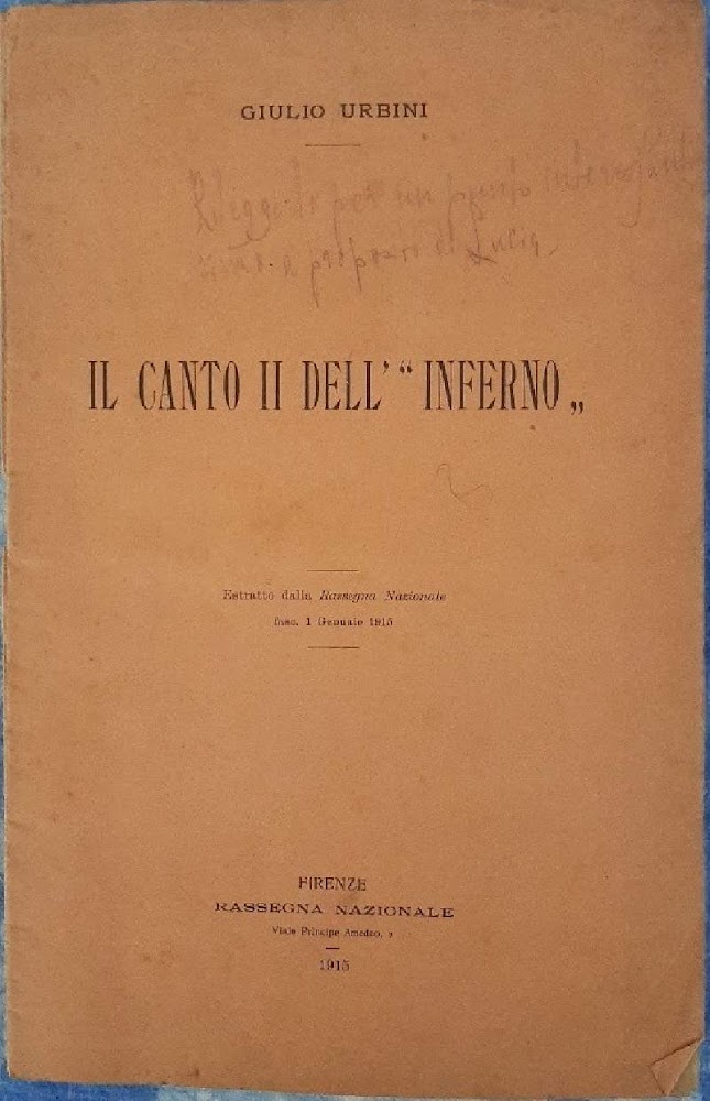 IL CANTO II DELL'"INFERNO"(1915)