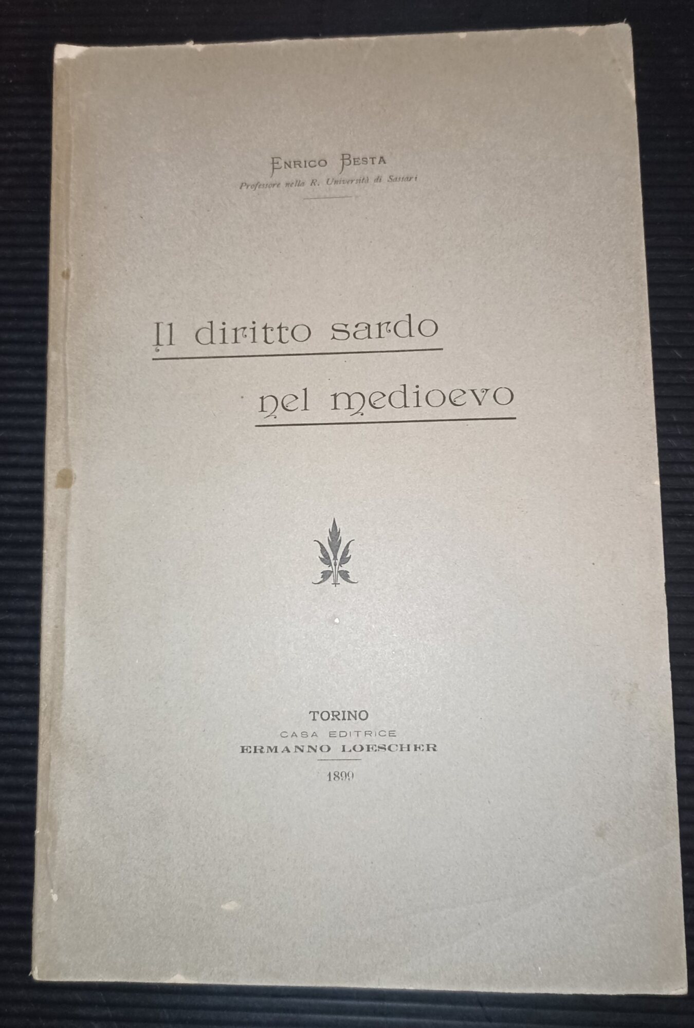 Il diritto sardo nel medioevo