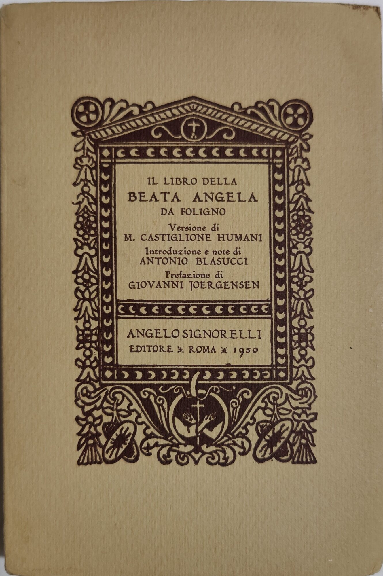 Il libro della Beata Angela da Foligno