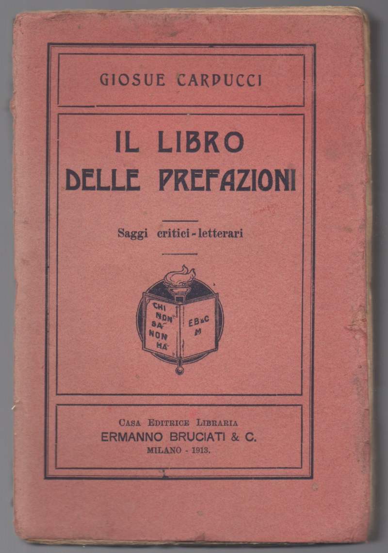 IL LIBRO DELLE PREFAZIONI Saggi critici - letterari