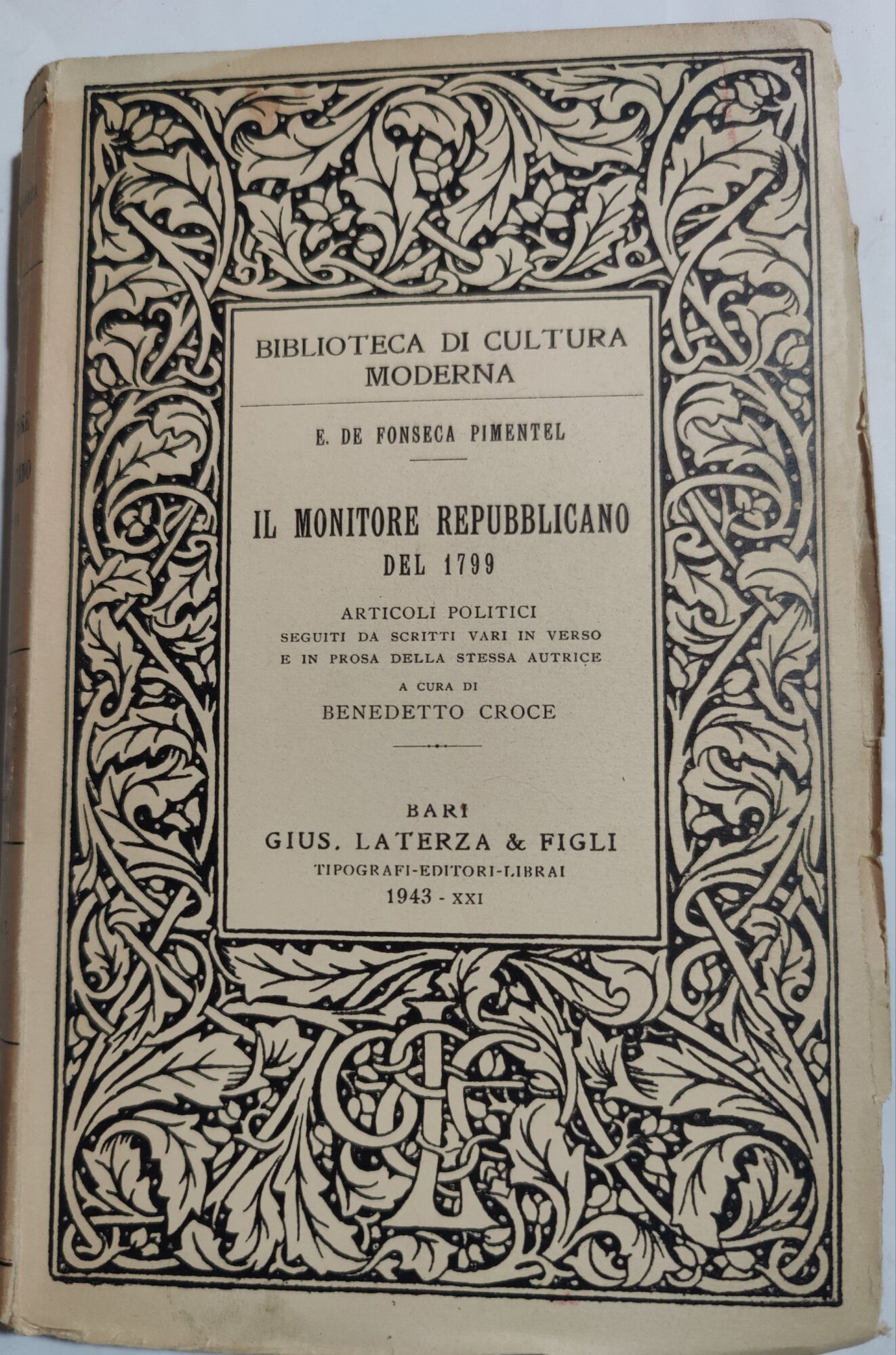 Il Monitore Repubblicano del 1799