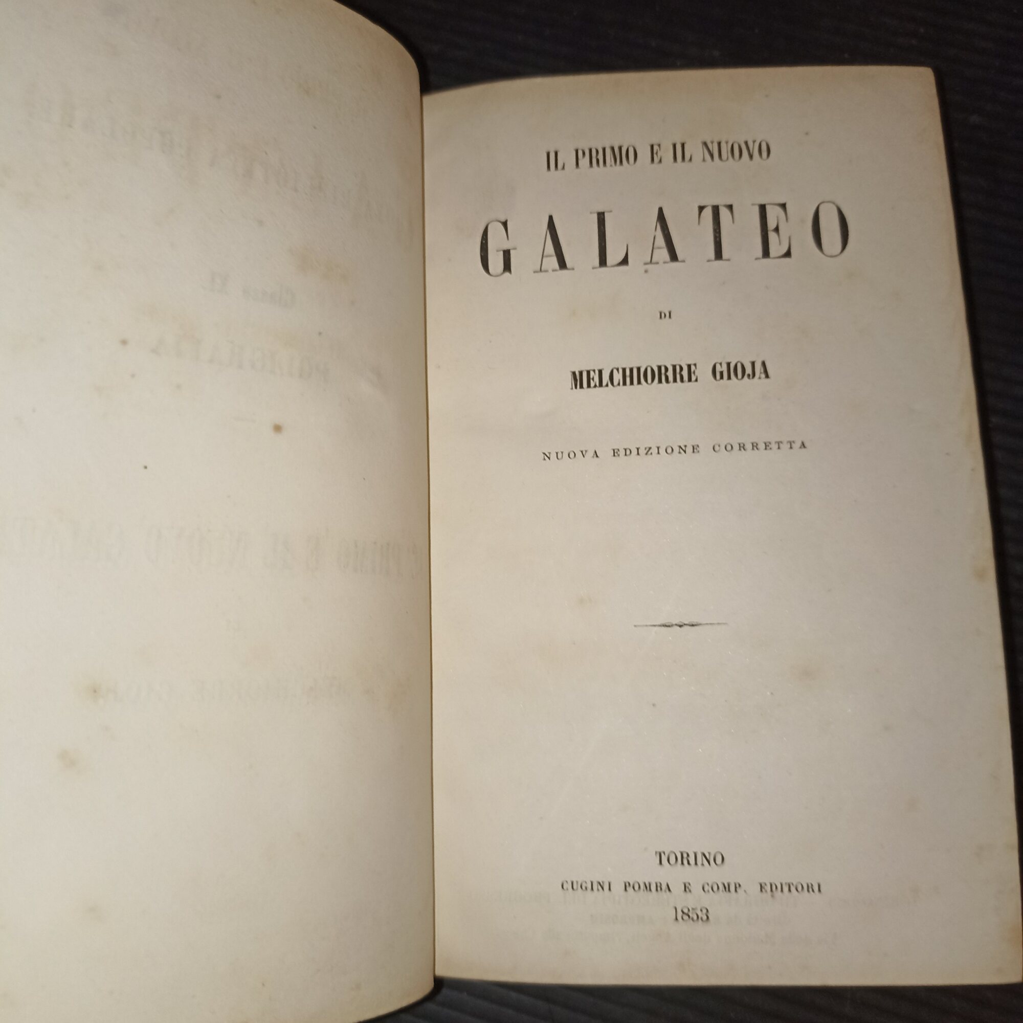 Il primo e il nuovo galateo