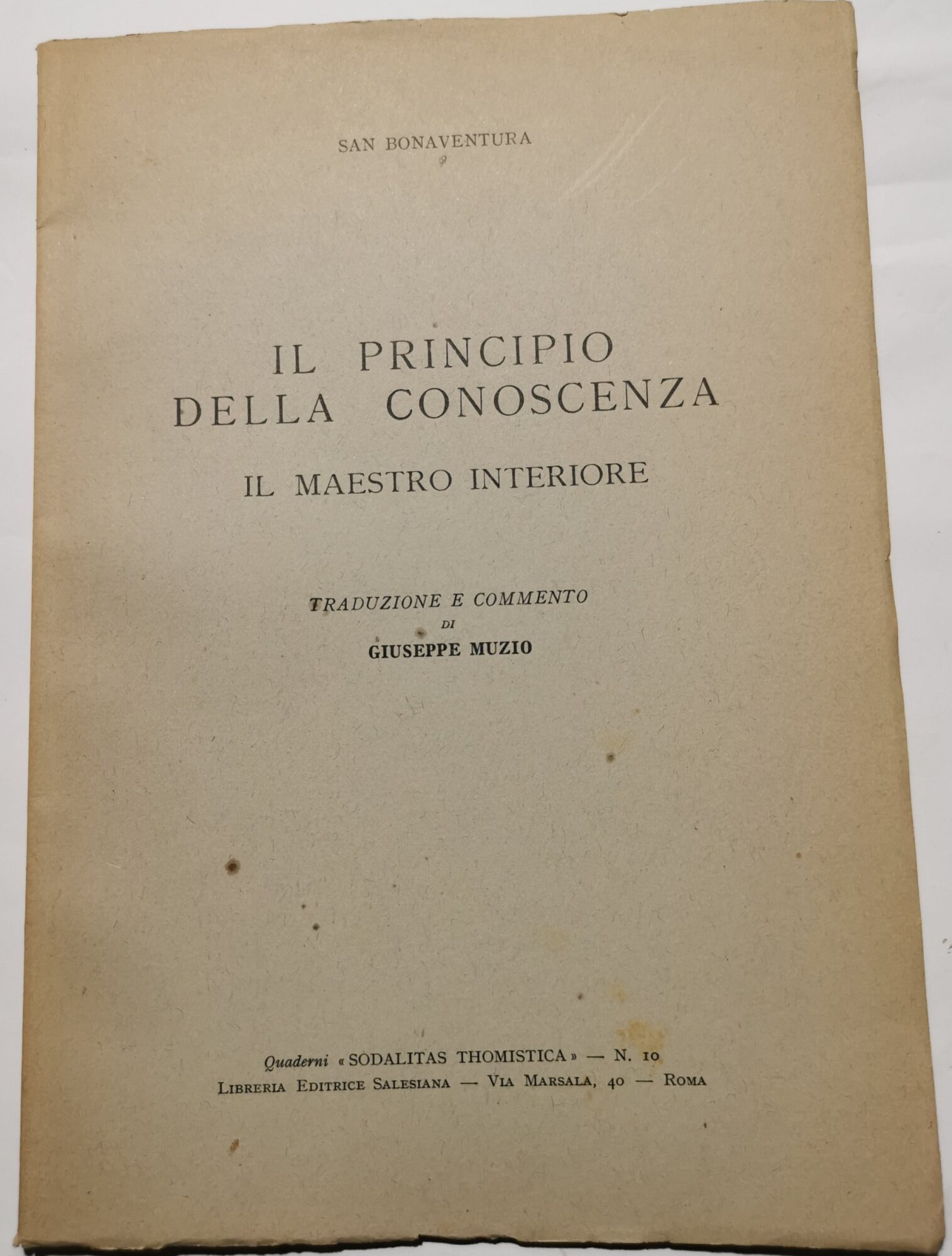 Il principio della conoscenza - il maestro interiore