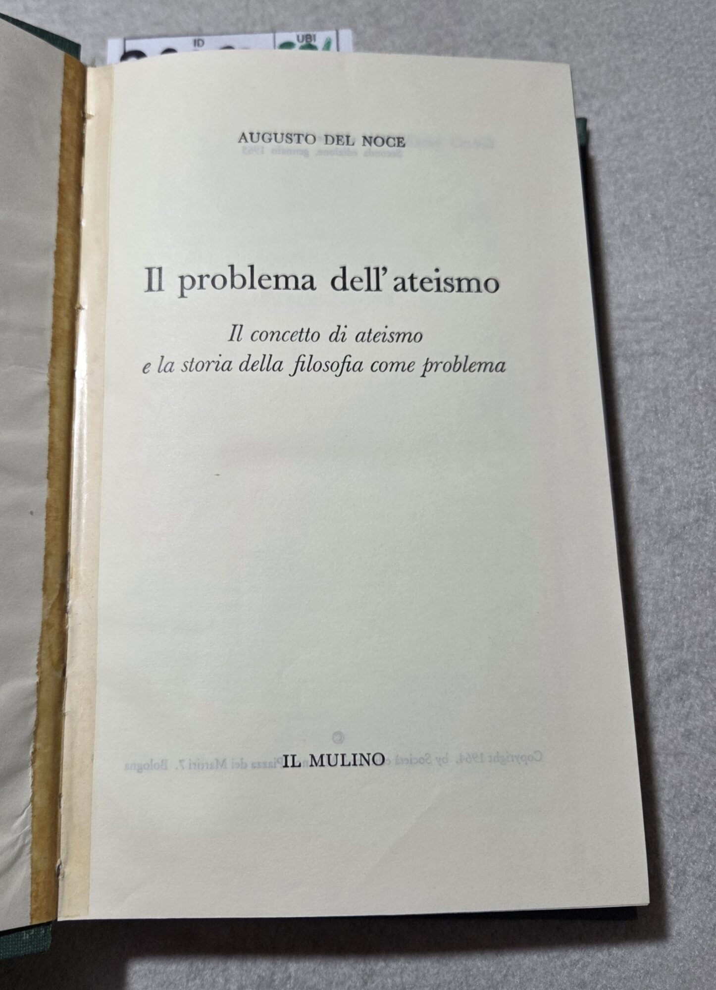 Il problema dell'ateismo - Il concetto di ateismo e la …