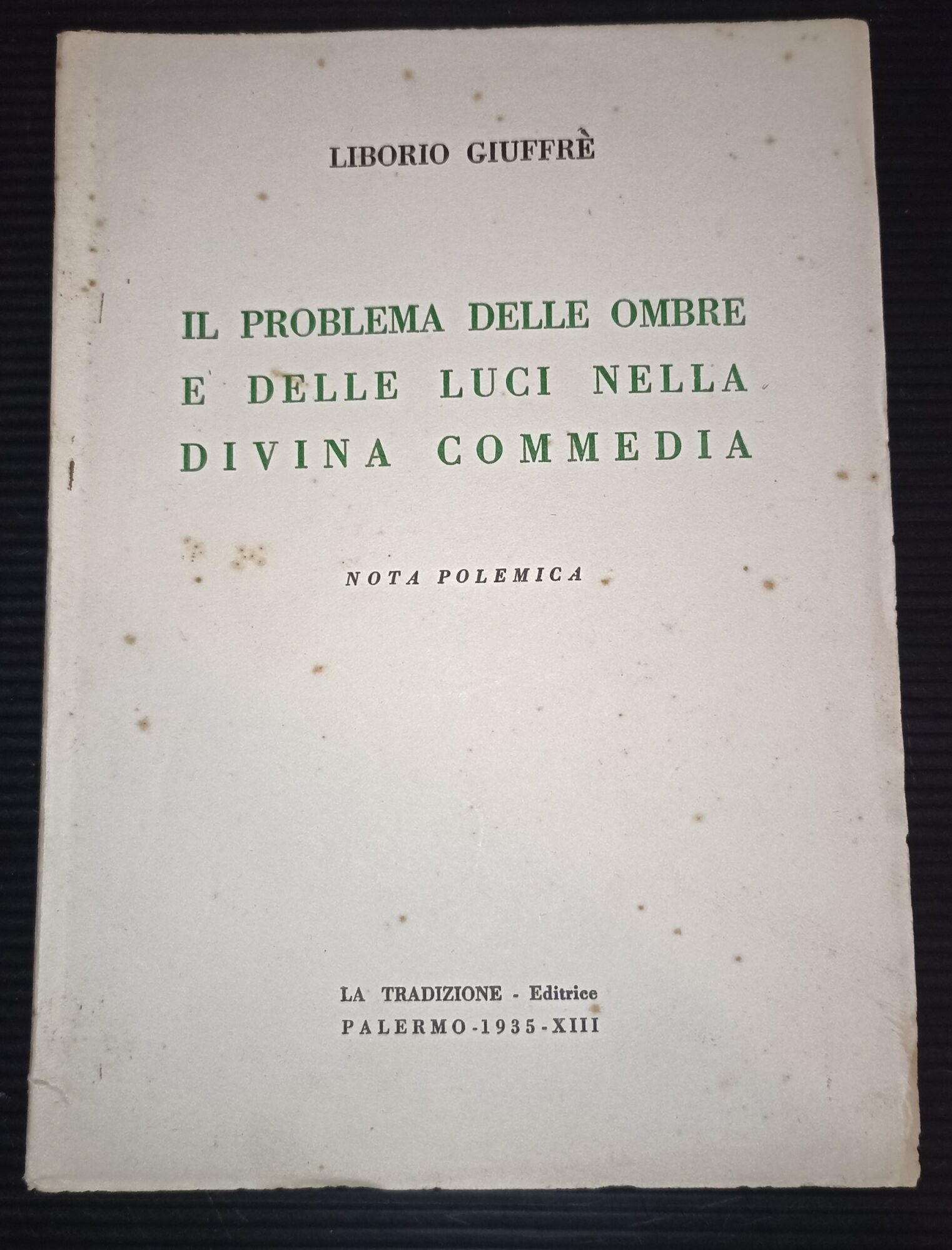 Il problema delle ombre e delle luci nella Divina Commedia-nota …