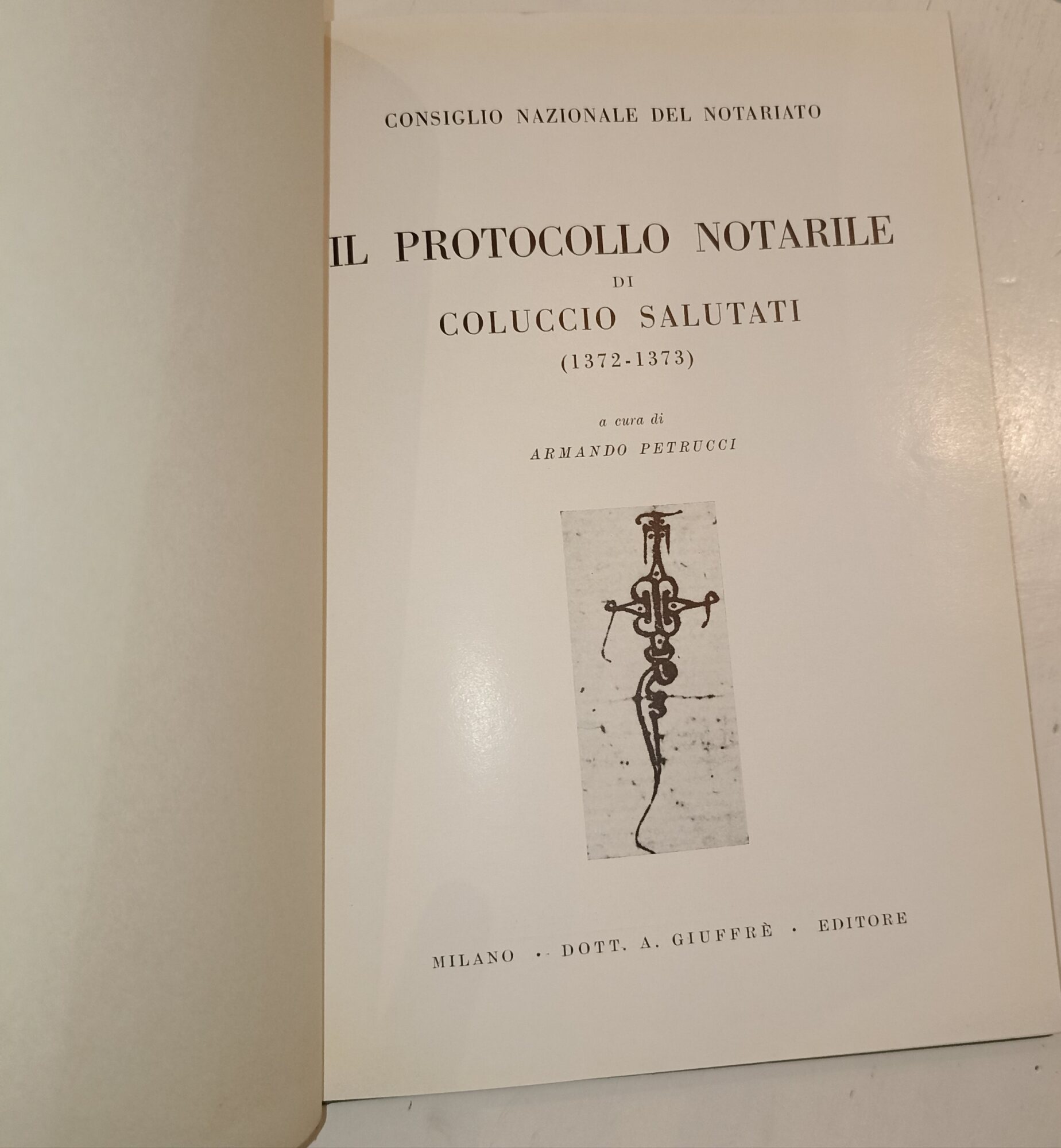 Il protocollo notarile di Coluccio Salutati (1372 - 1373)