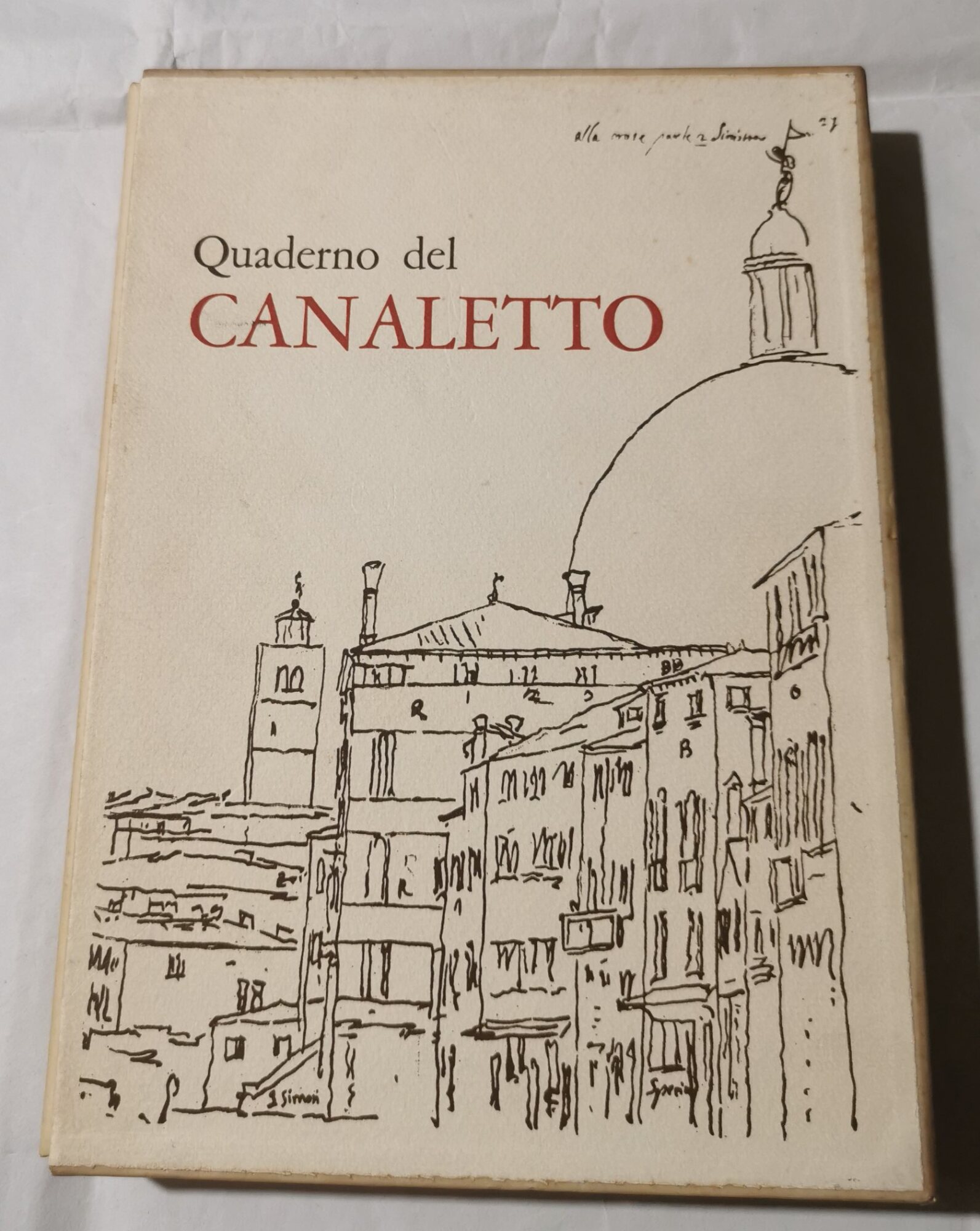 Il quaderno di disegni del Canaletto alle gallerie di Venezia