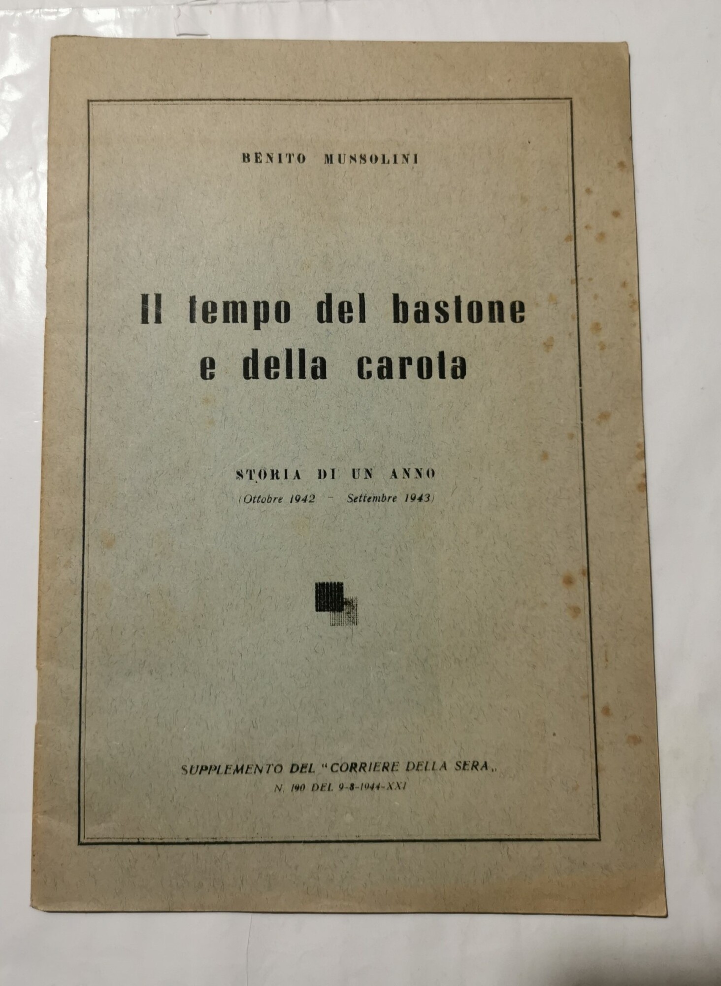 Il tempo del bastone e della carota - Storia di …