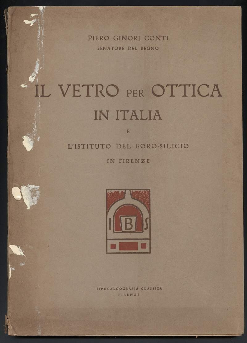 IL VETRO PER OTTICA IN ITALIA E L'ISTITUTO DEL BORO-SILICIO …