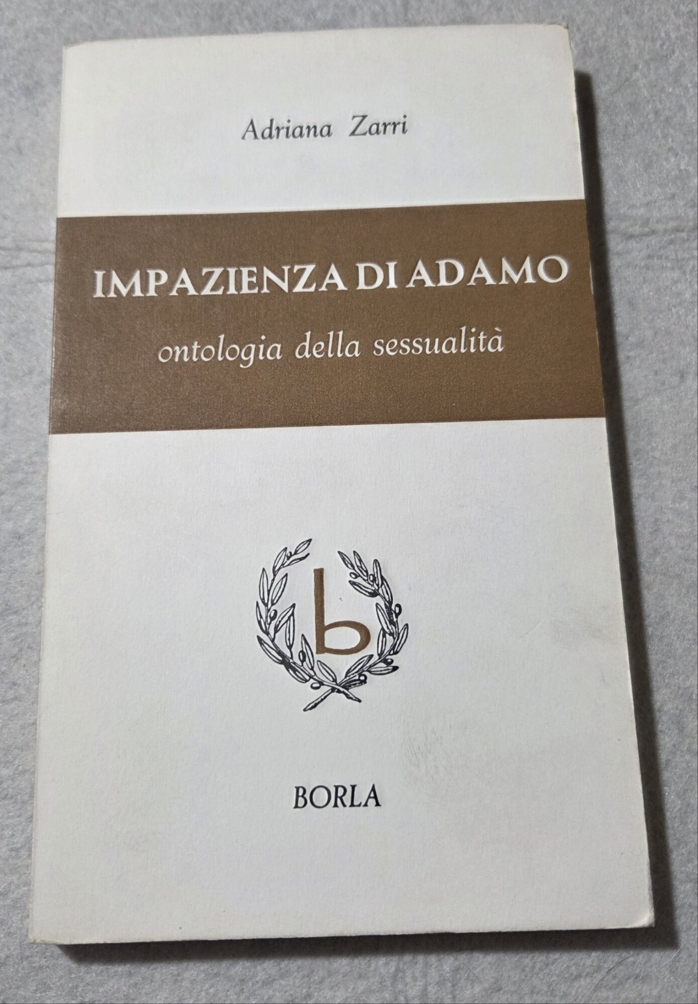 Impazienza di Adamo - ontologia della sessualita'