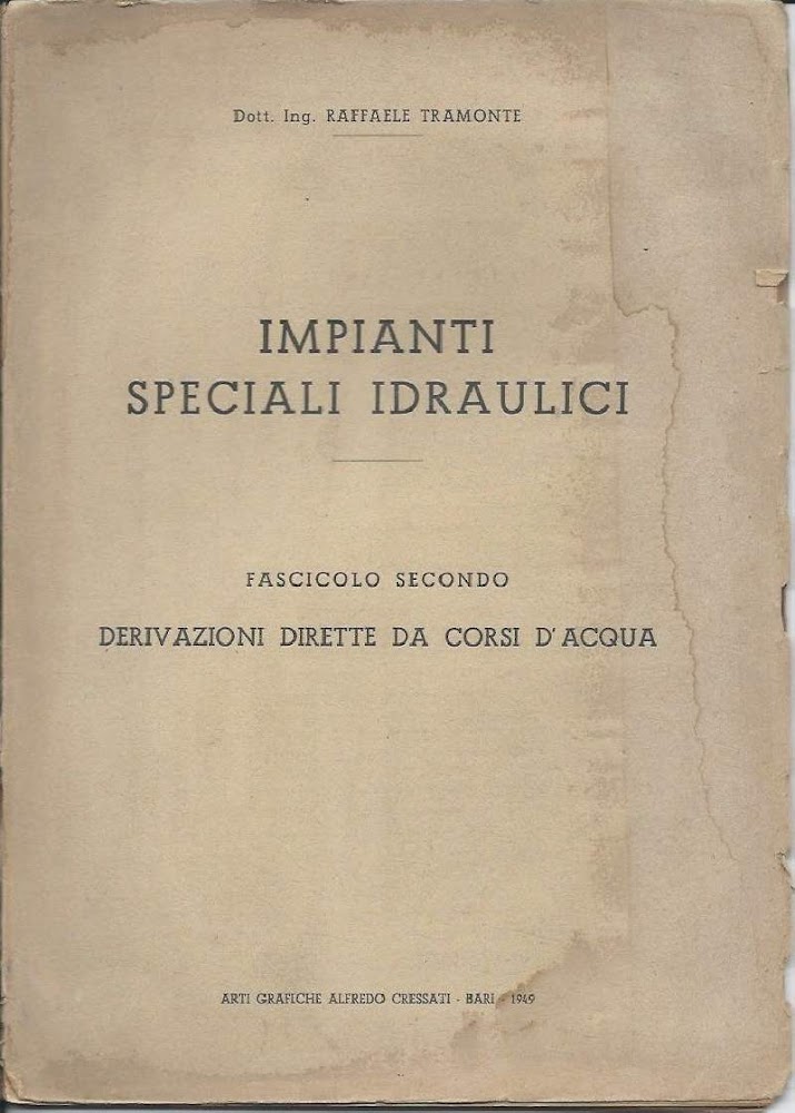 IMPIANTI SPECIALI IDRAULICI - Fascicolo secondo - Derivazioni dirette da …