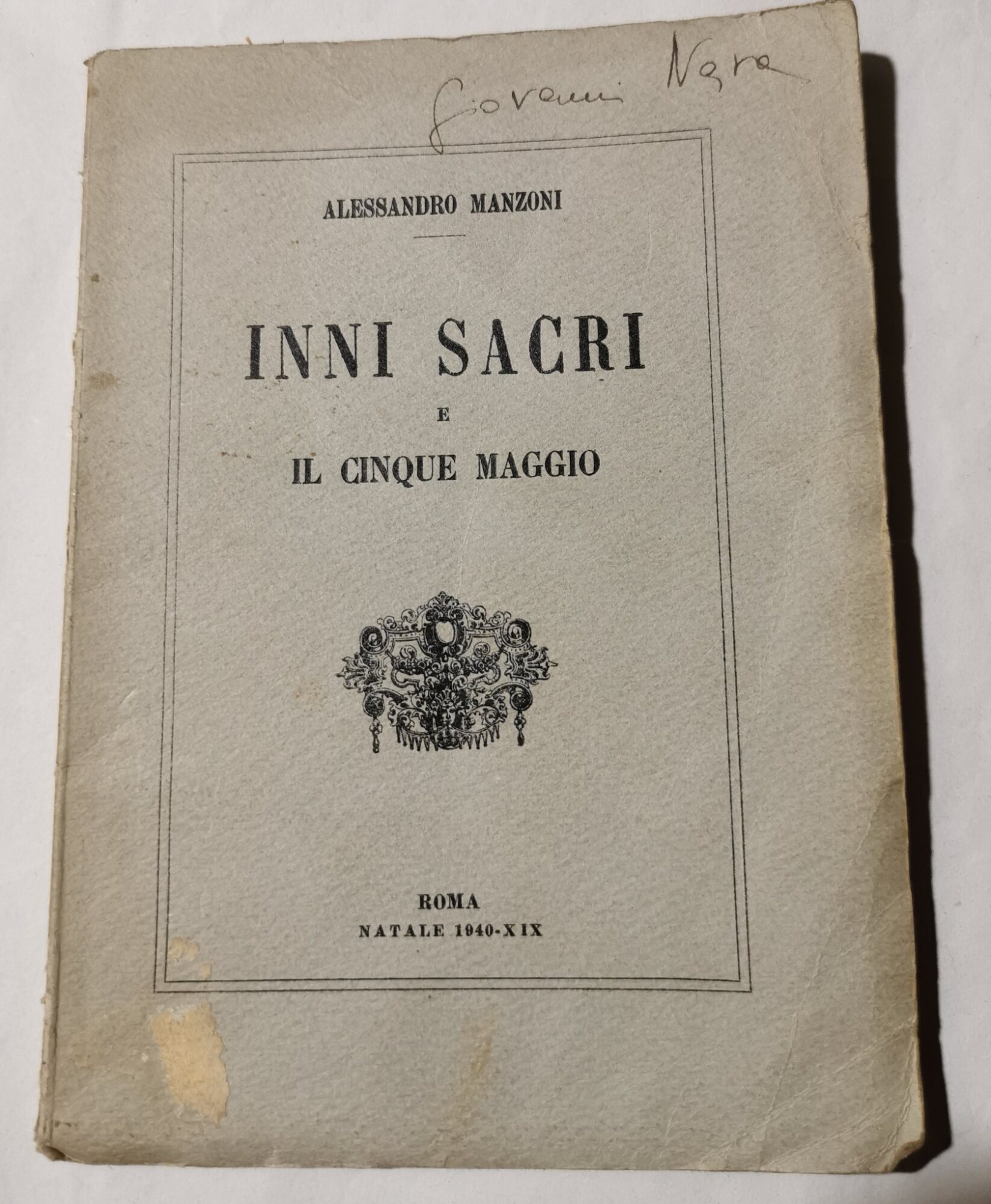 Inni Sacri e il Cinque Maggio