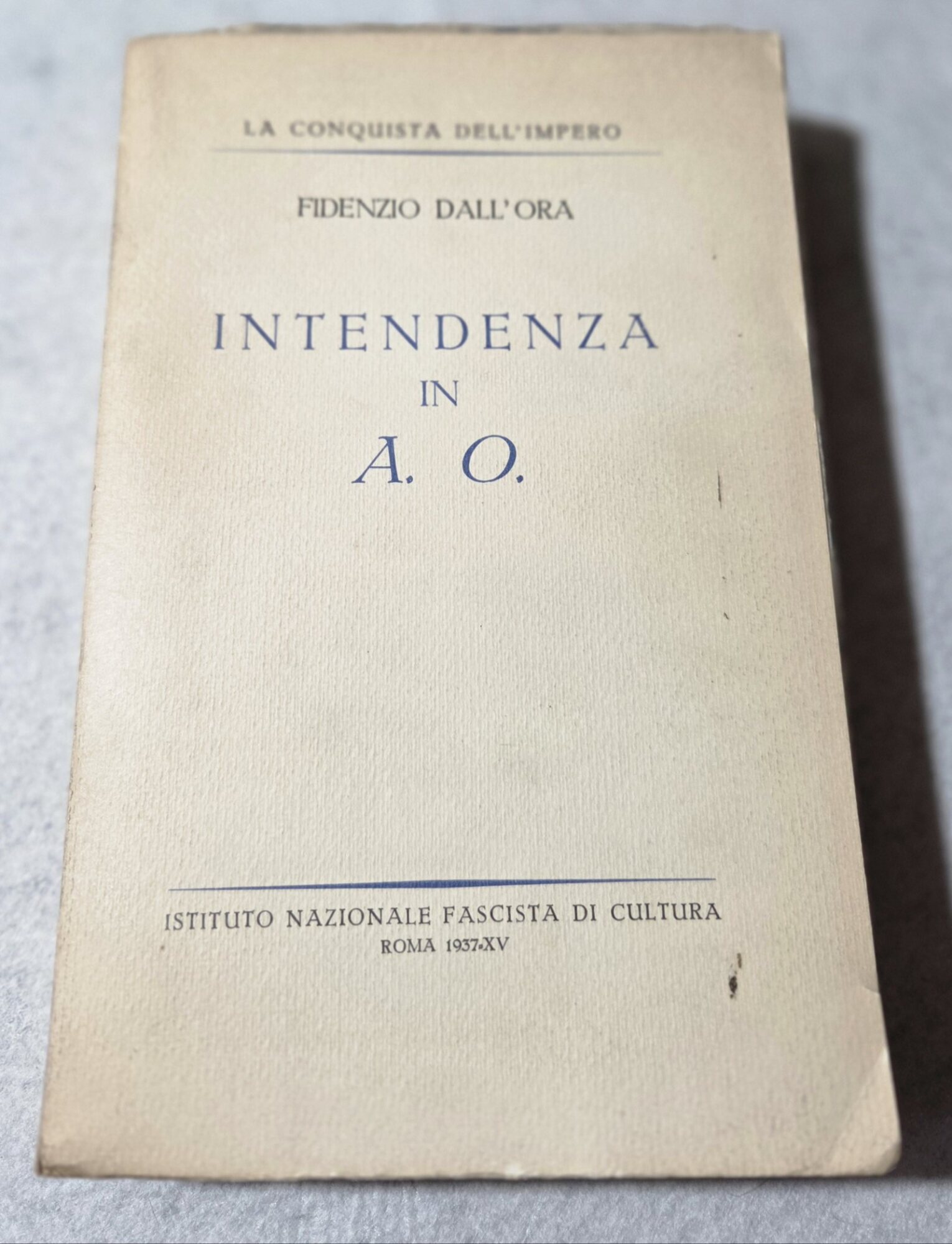 Intendenza in A.O.