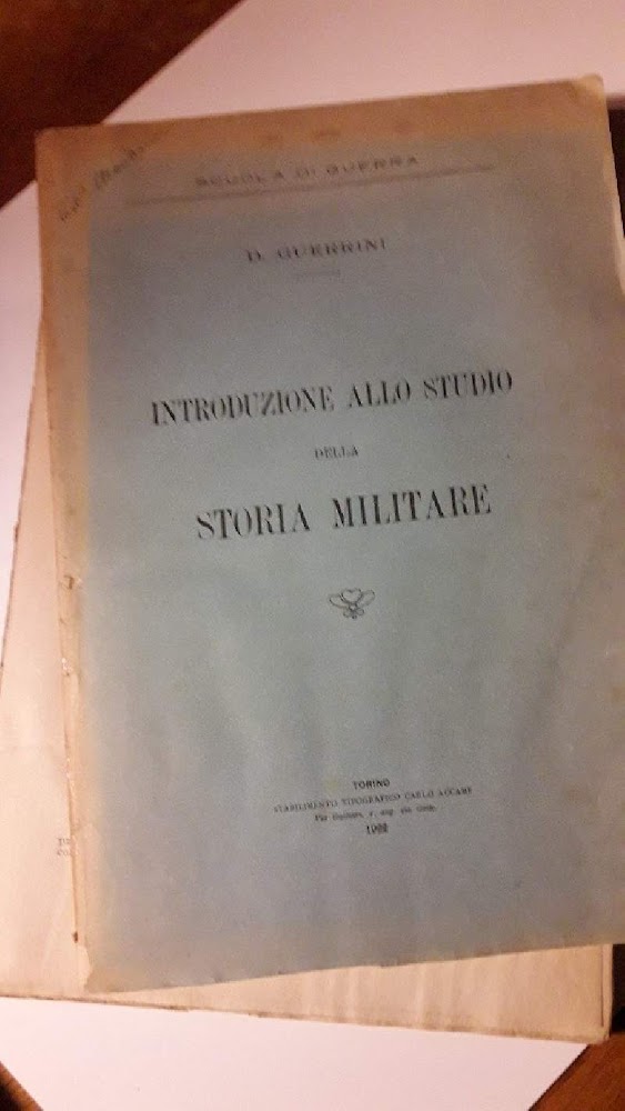 INTRODUZIONE ALLO STUDIO DELLA STORIA MILITARE(1922)