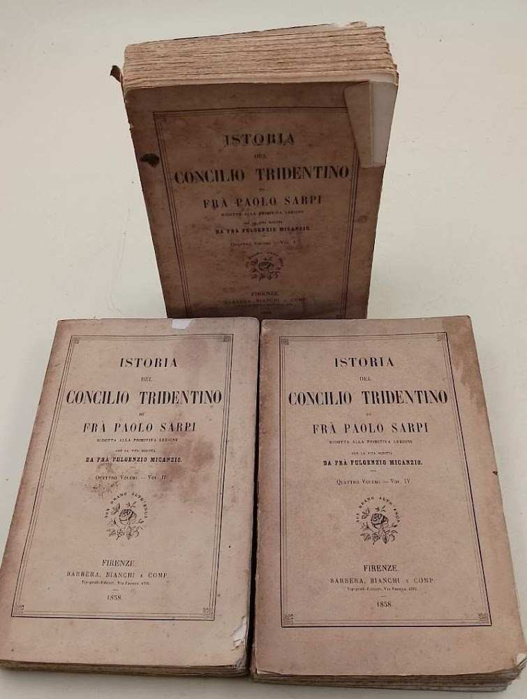 ISTORIA DEL CONCILIO TRIDENTINO- VOLL. I, II E IV(1858)