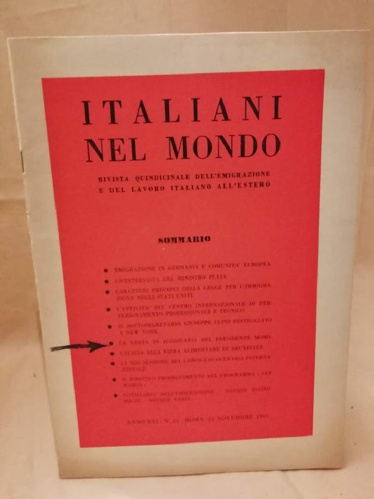 ITALIANI NEL MONDO anno XXI - N. 22 25 novembre …