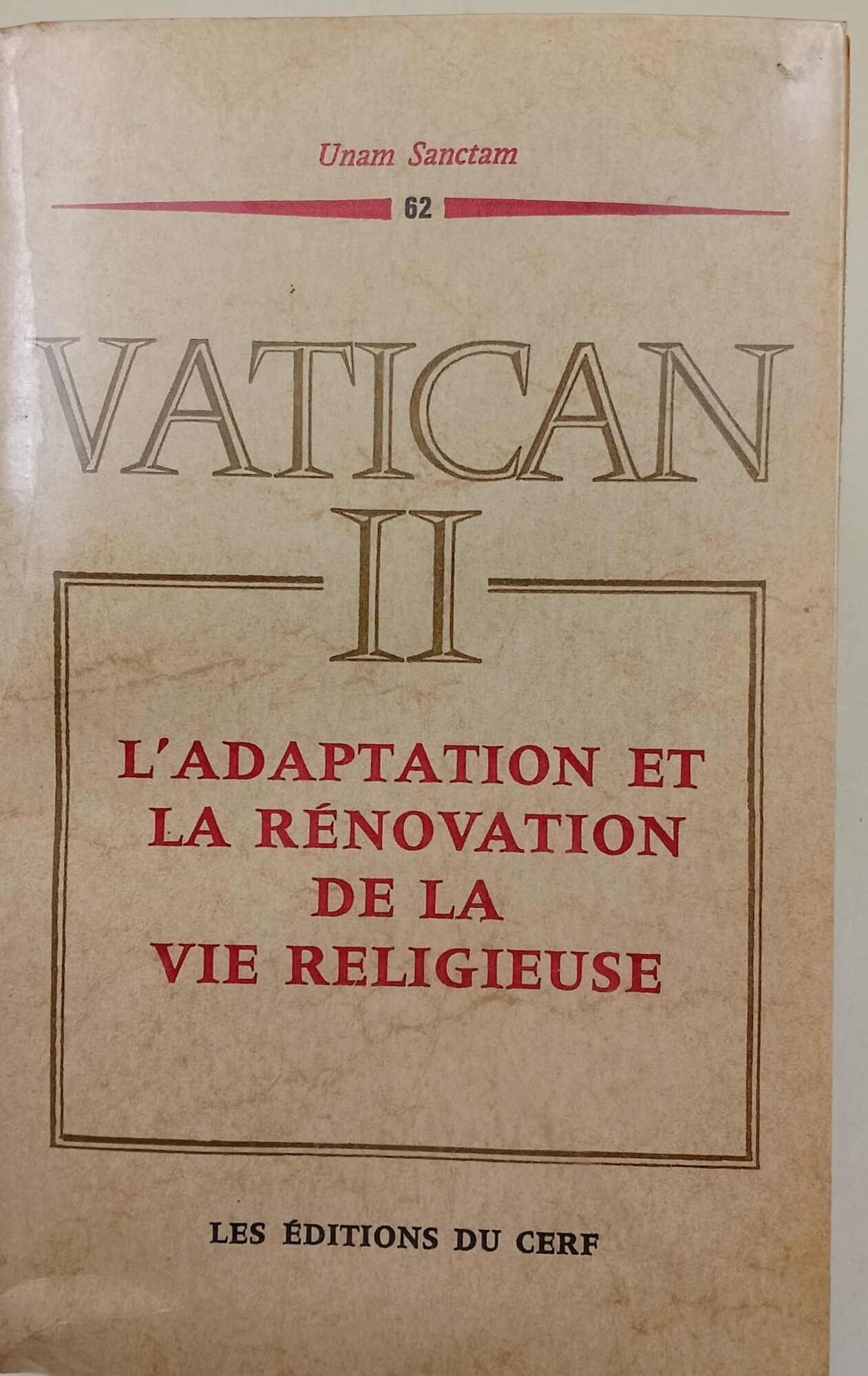 L'Adaptatio et la renovation de la vie religieuse