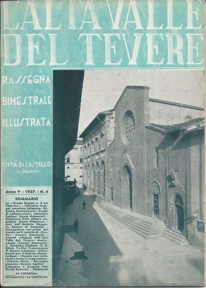 L'ALTA VALLE DEL TEVERE. RASSEGNA BIMESTRALE ILLUSTRATA. ANNO V - …