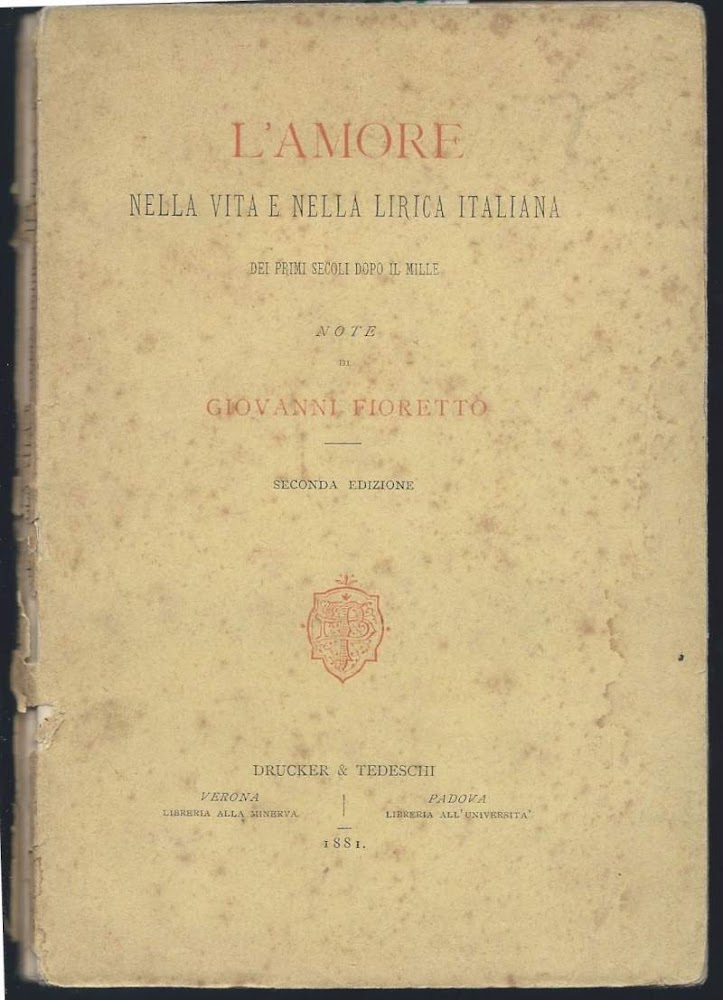 L'AMORE NELLA VITA E NELLA LIRICA ITALIANA DEI PRIMI SECOLI …
